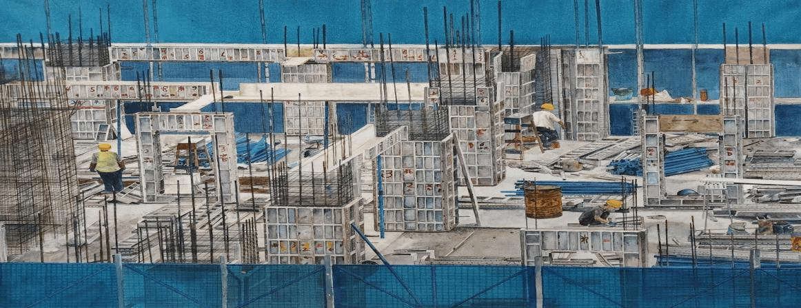 2023级学生张颖作品 《构建明天》