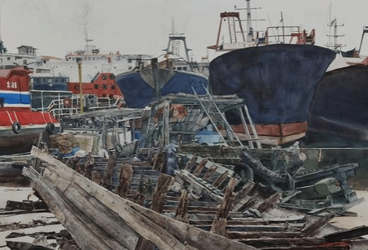 2023级学生张颖作品《漕舫叙》