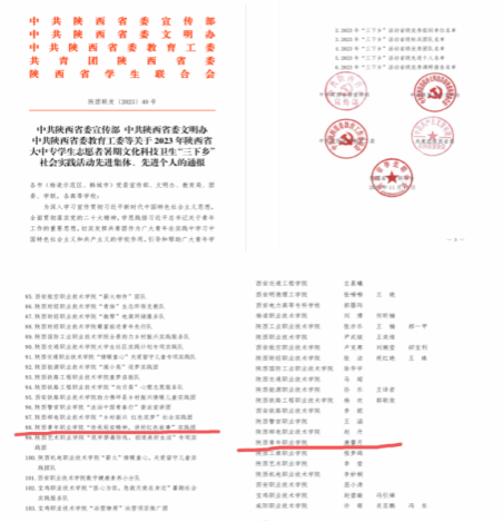 我院师生获全省大学生志愿者暑期“三下乡”社会实践活动优秀团队、先进个人称号