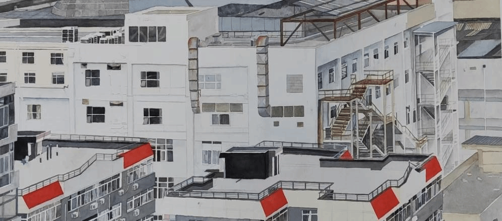 2023级学生党卓霖作品《窗外》