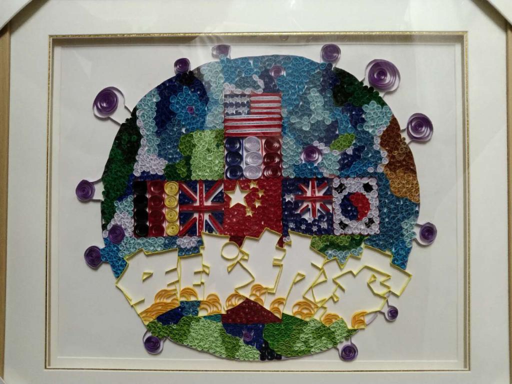 设计类一等奖《全球抗疫》赵琳桥